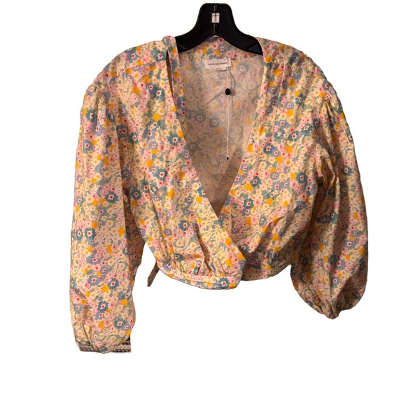 Lovers and Friend Women’s Wyatt Top in Catherine Floral. Cropped, size S - Picture 2 of 11